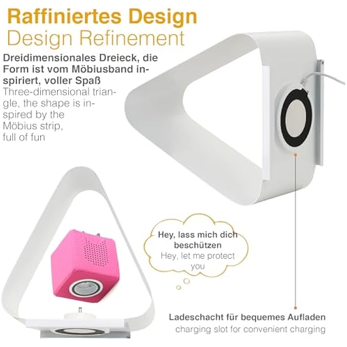 rayihni TONIE TRIANGULAR SHELF, MAGNETIC, 50 SHELF CAPACITY, MODERN STYLE, FLOATING SHELF FOR TONIE FIGURES & CHARGING STATION - Image 5